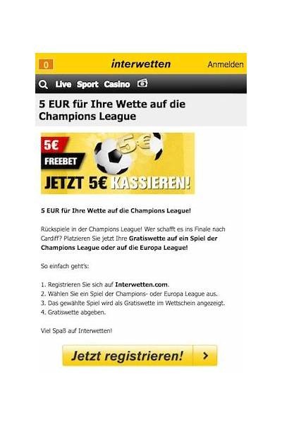 Get a 5 Euro Interwetten Gutschein for Exciting Betting Opportunities and Exclusive Offers